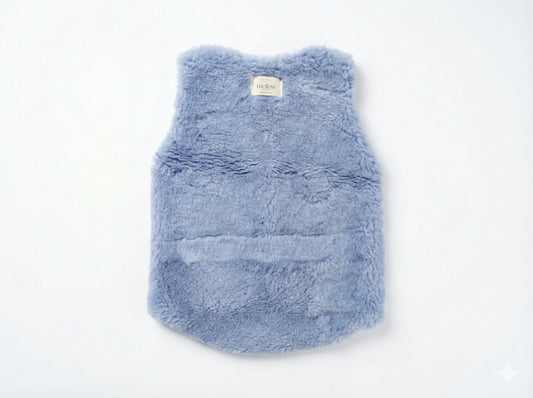 Baby/Kid Virgin Wool Vest - Blue - MellowConceptStore