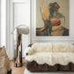 Genuine Ivory Sheepskin Couch Cover for Dogs — Natural Sofa Protector (Plastic-Free) - MellowConceptStore