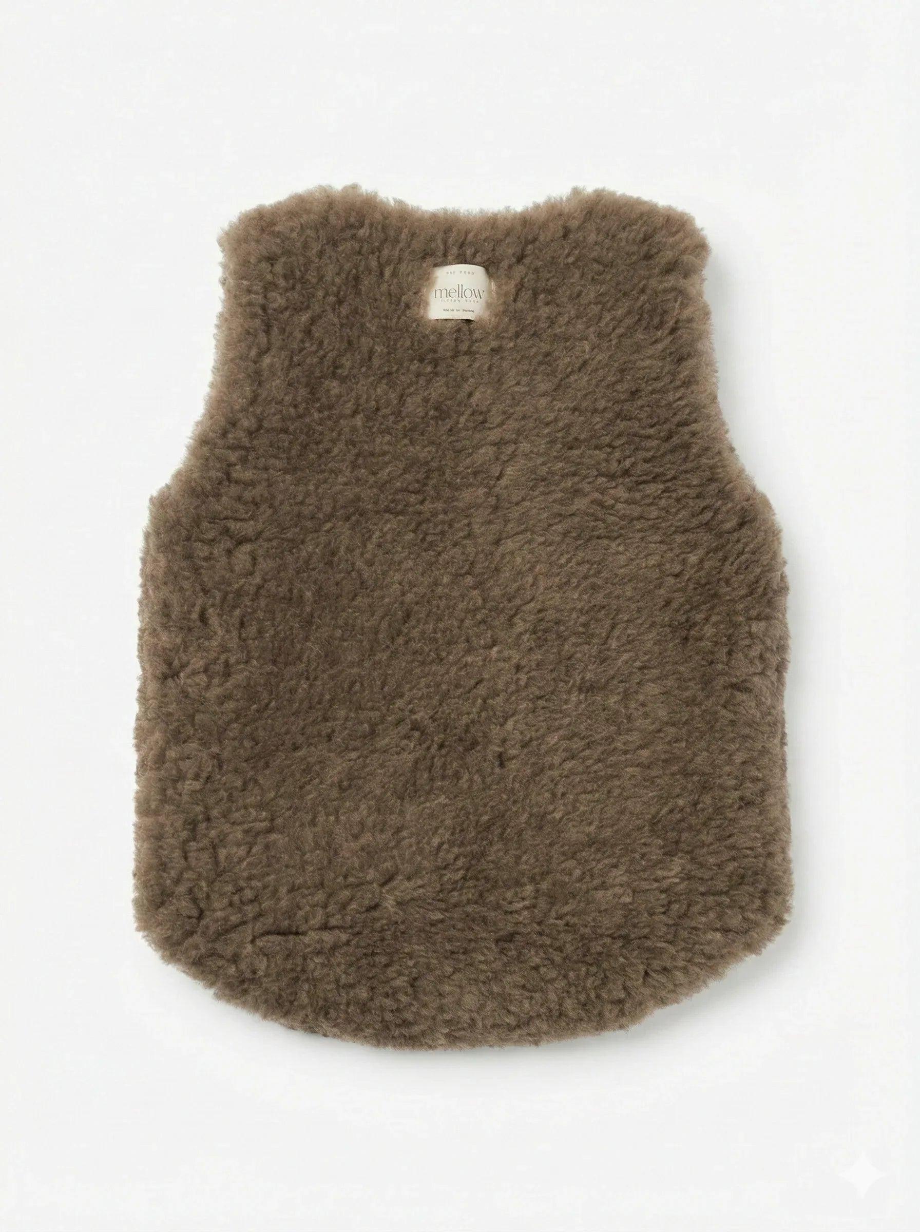 Baby/Kid Virgin Wool Vest - Brown - MellowConceptStore