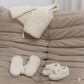 “Mama & Me” Woolen Teddy Slipper Gift Set