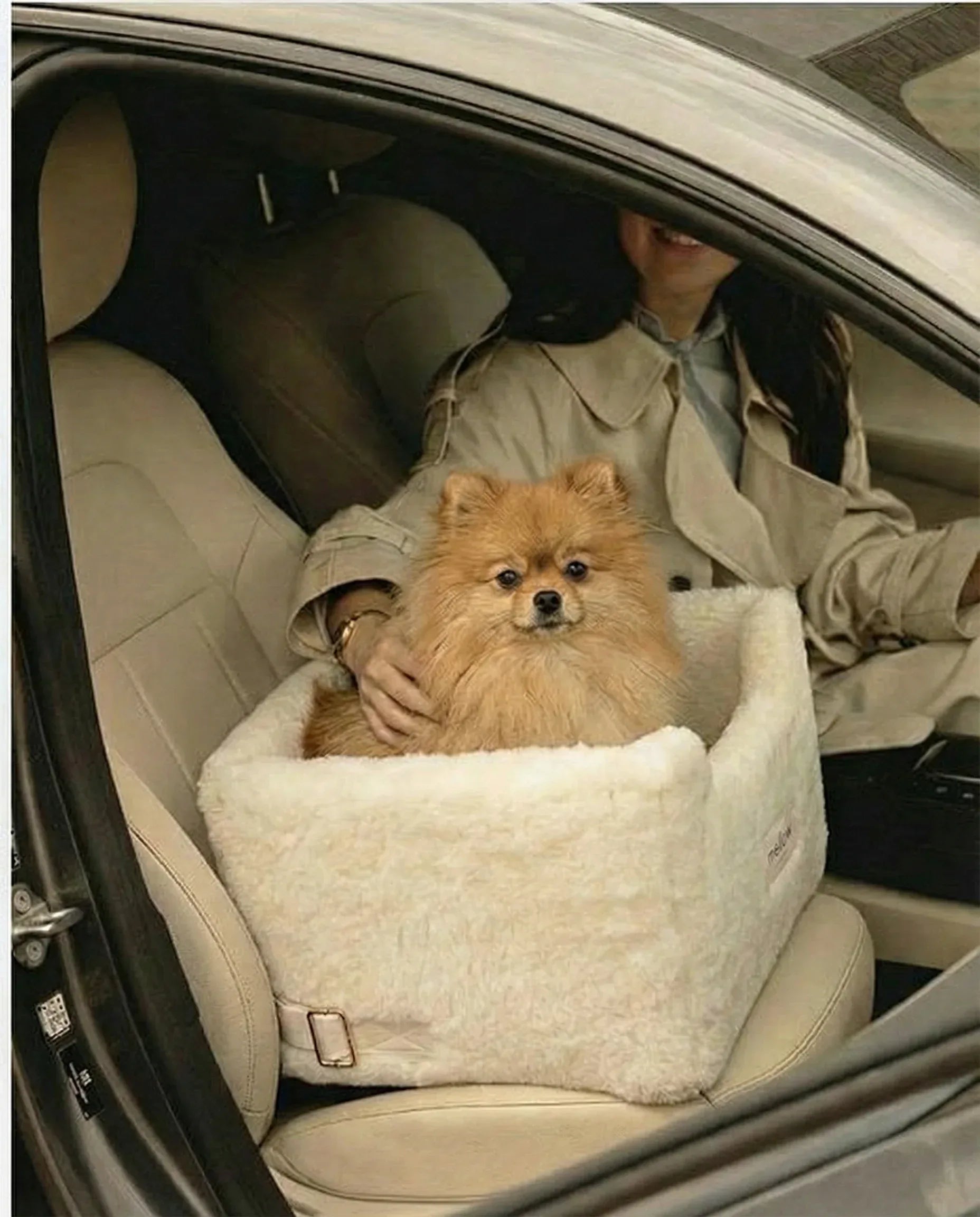 Natural Wool Dog Carrier - Beige - MellowConceptStore