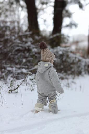 Baby/Kid Virgin Wool Overall Grey