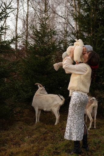 Woolen Woman's Vest - Beige