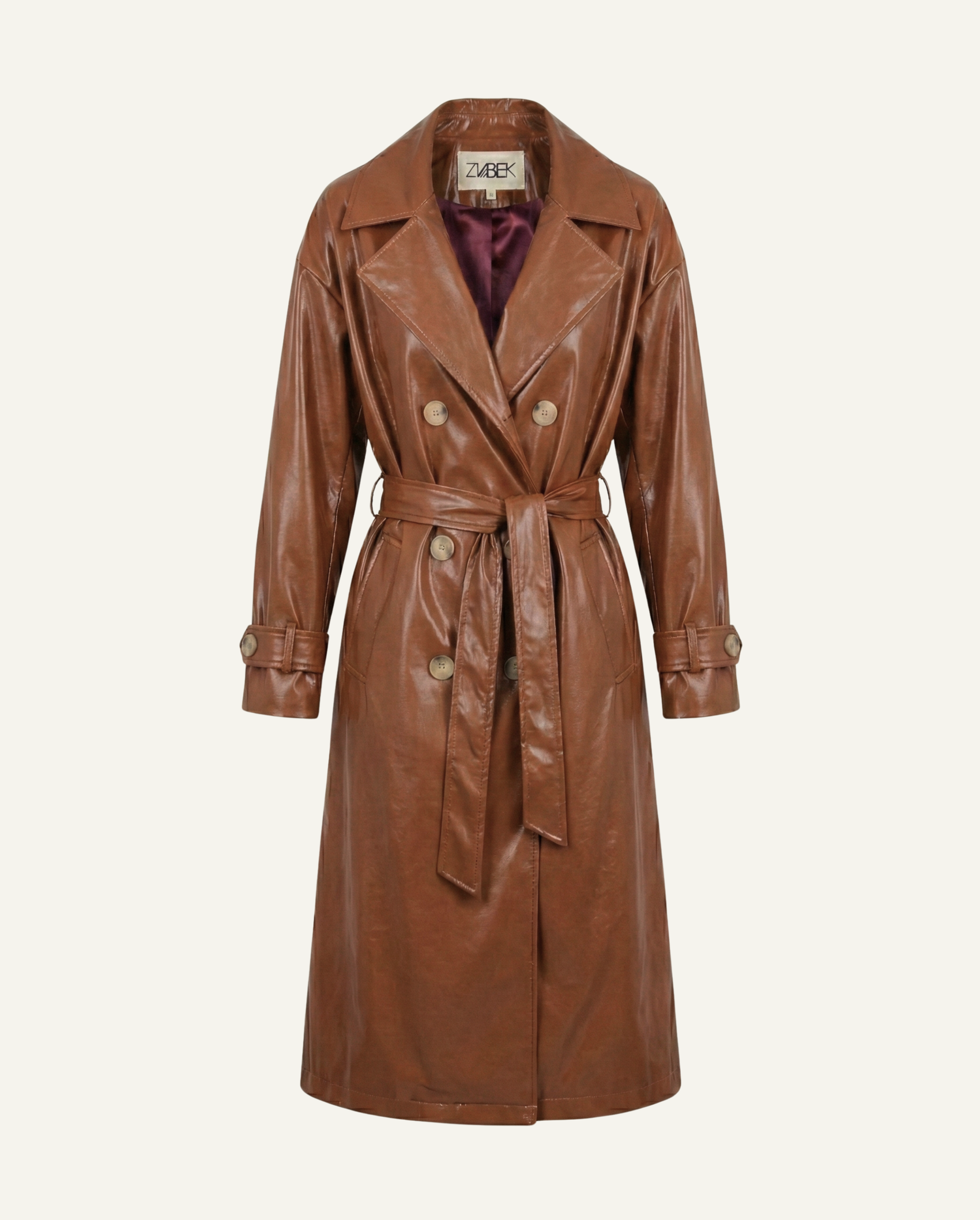 Trench Coat - Chocolate Brown