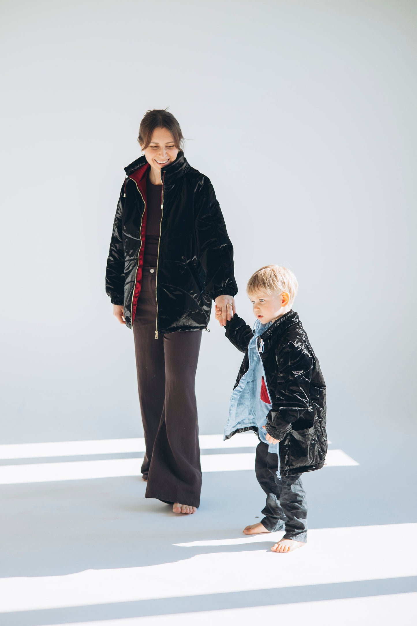 Women's Wool Puff Jacket - Black