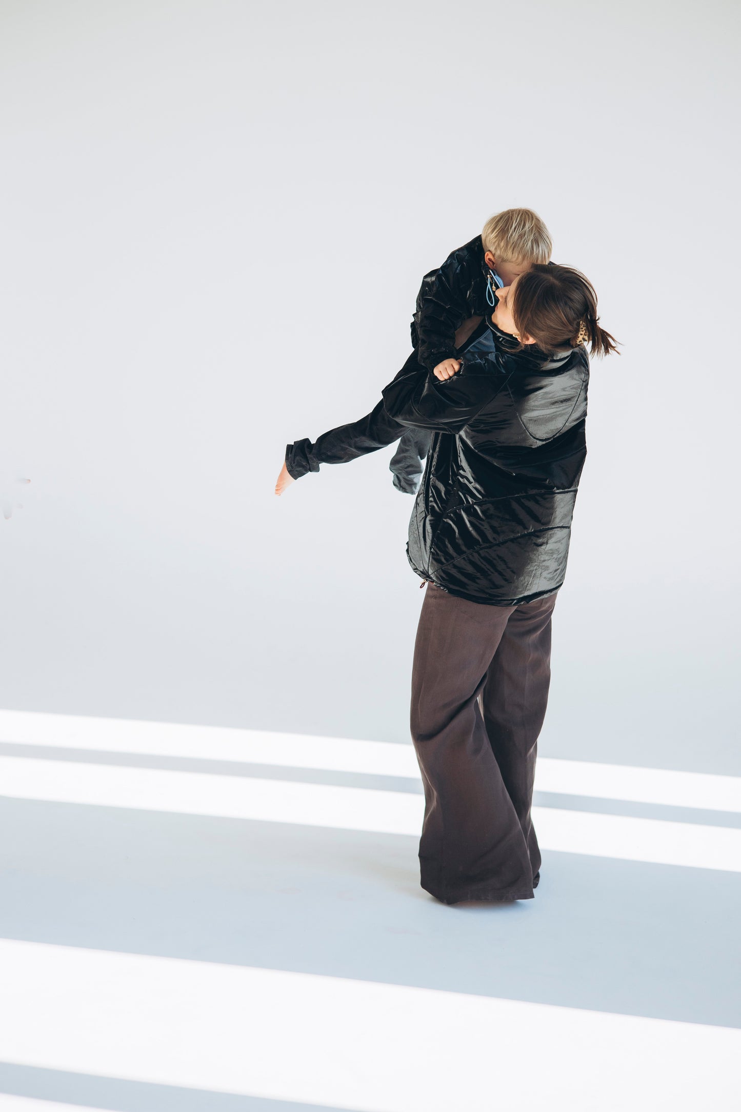 Women's Wool Puff Jacket - Black