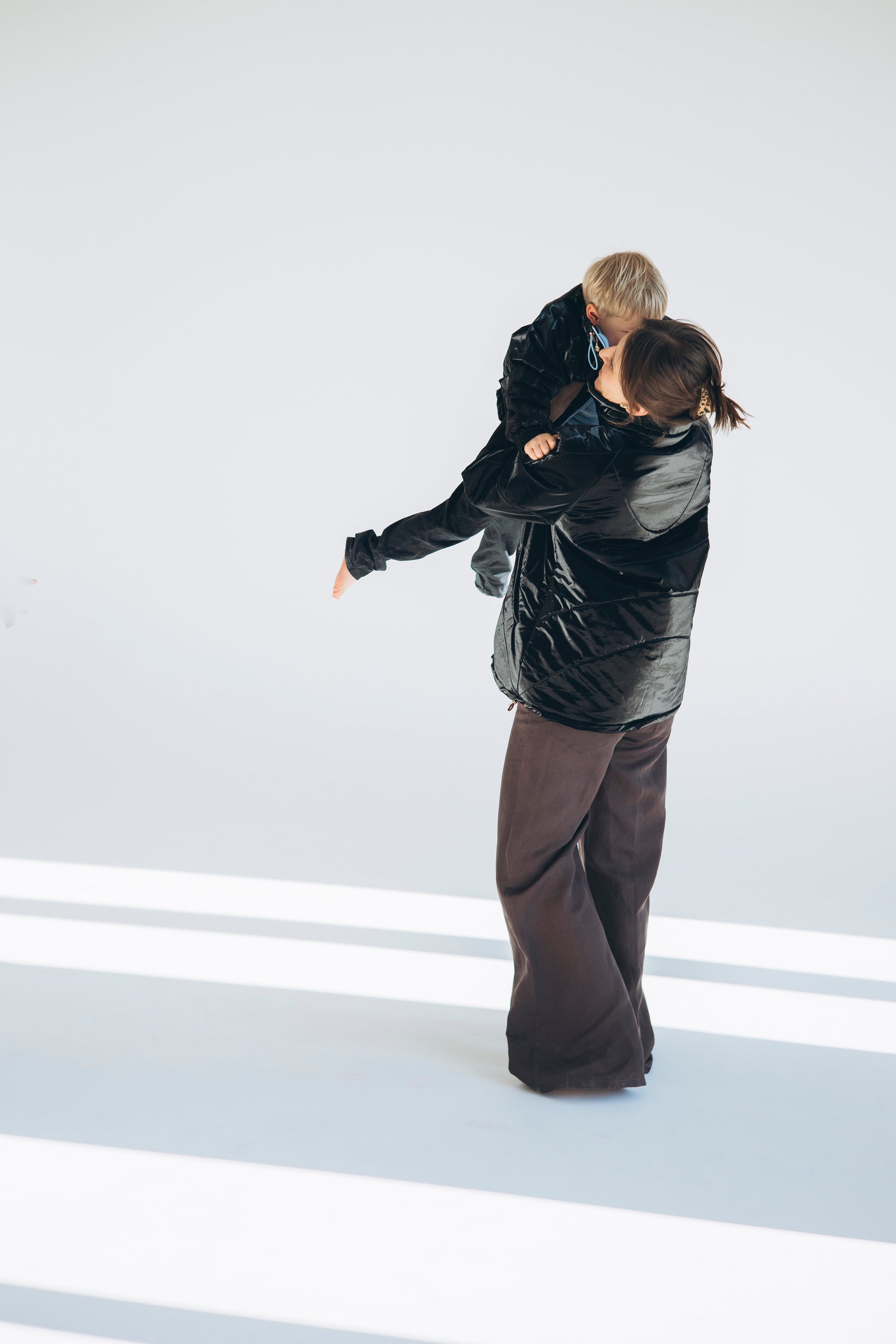 Women's Wool Puff Jacket - Black