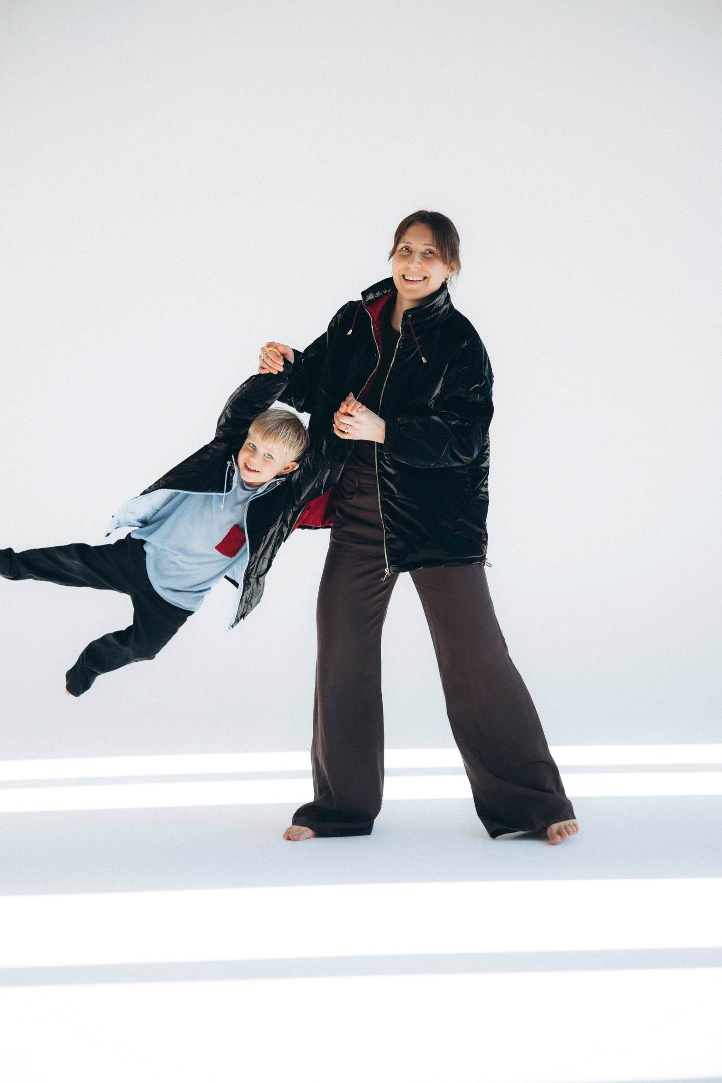 Women's Wool Puff Jacket - Black