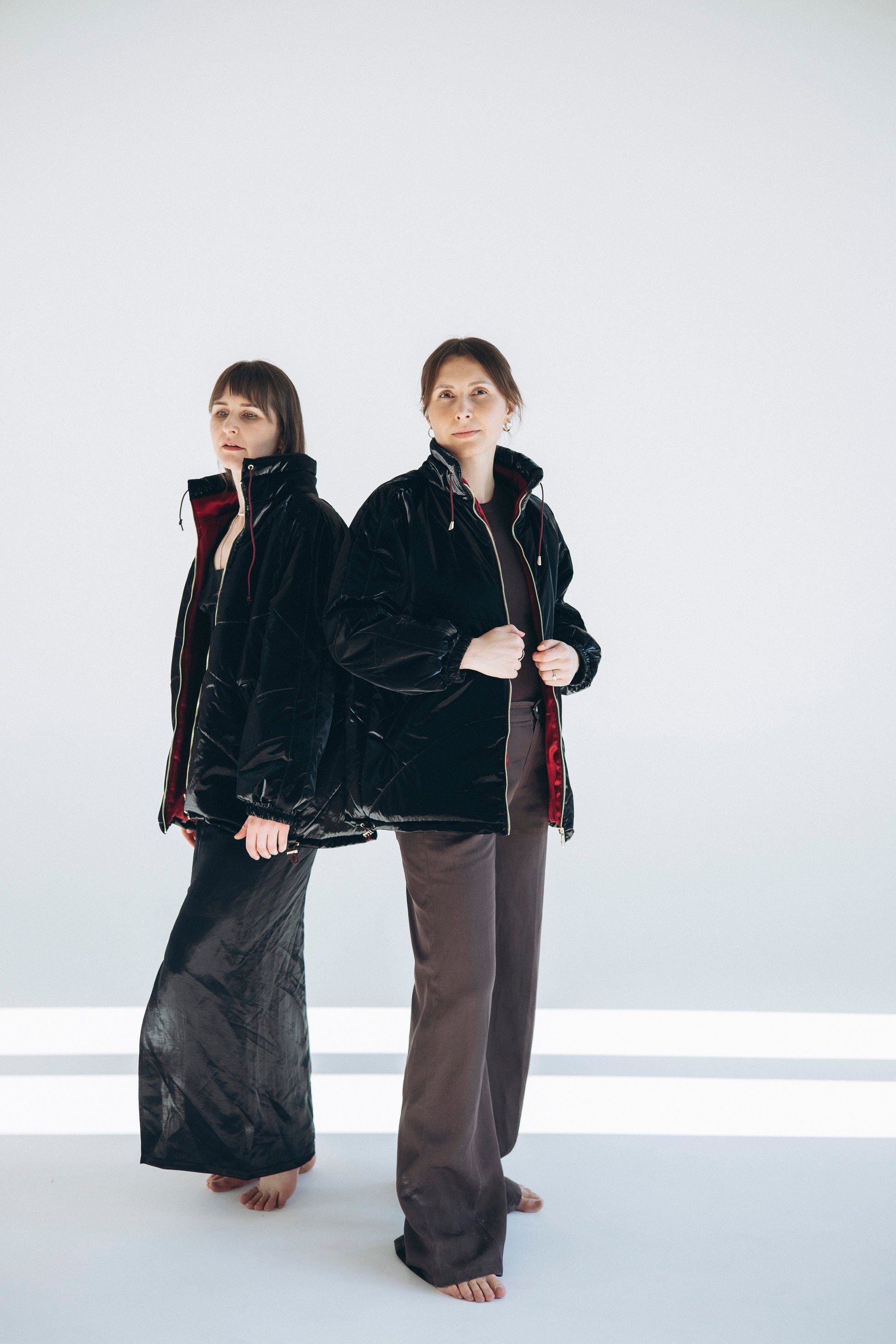 Women's Wool Puff Jacket - Black