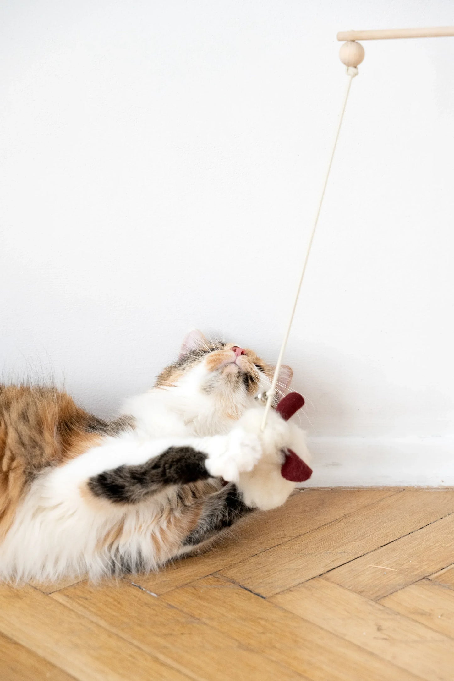Natural Woolen Cat Toy: Mouse - MellowConceptStore