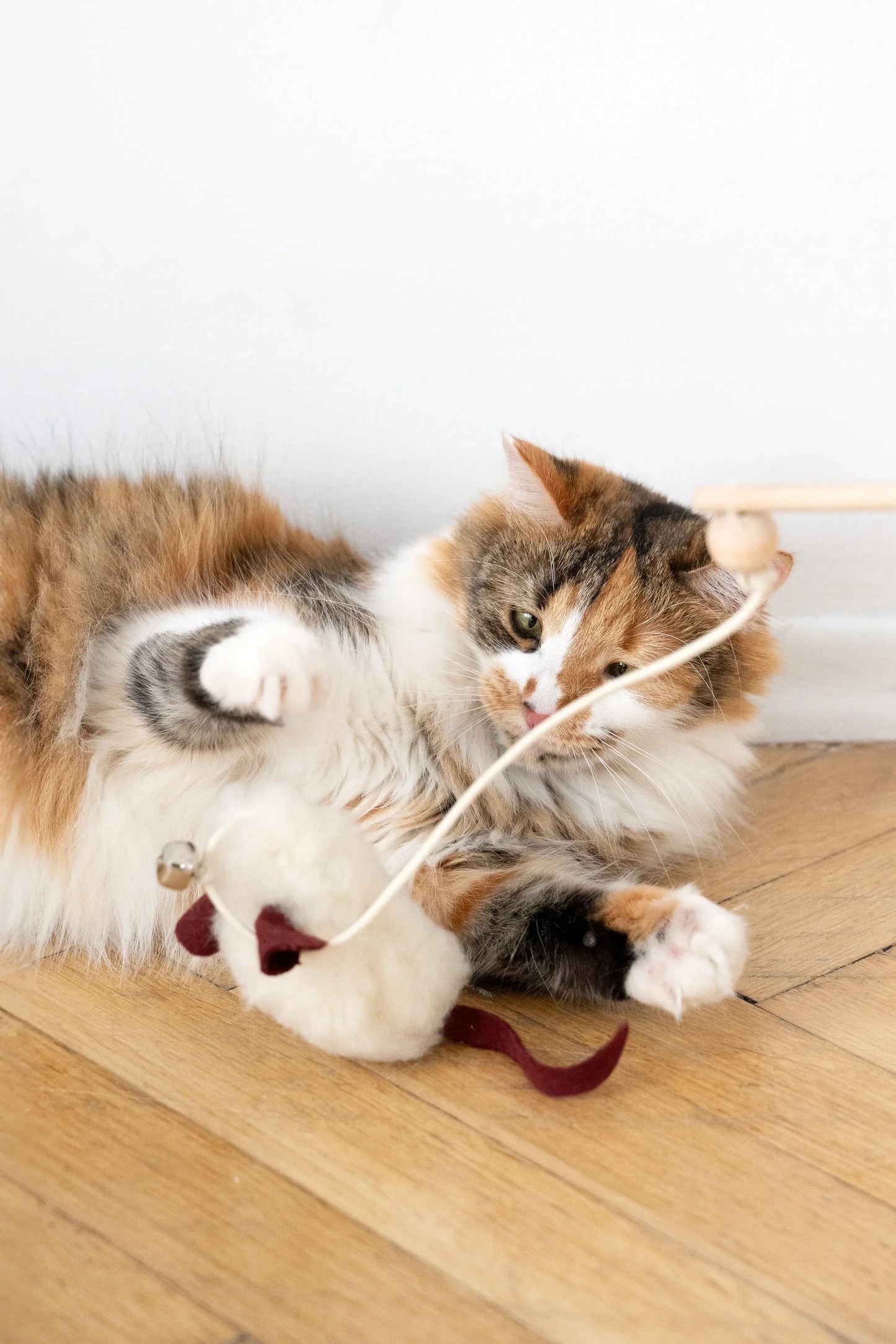 Natural Woolen Cat Toy: Mouse - MellowConceptStore