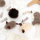 Natural Sheepskin Cat Toy: Ball - MellowConceptStore
