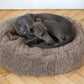 Oval Natural Wool Pet Bed  Beige