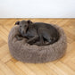 Oval Natural Wool Pet Bed  Beige