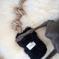 Natural Sheepskin Dog Tug Toy  Black