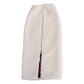 Woolen Women's Long White Skirt
