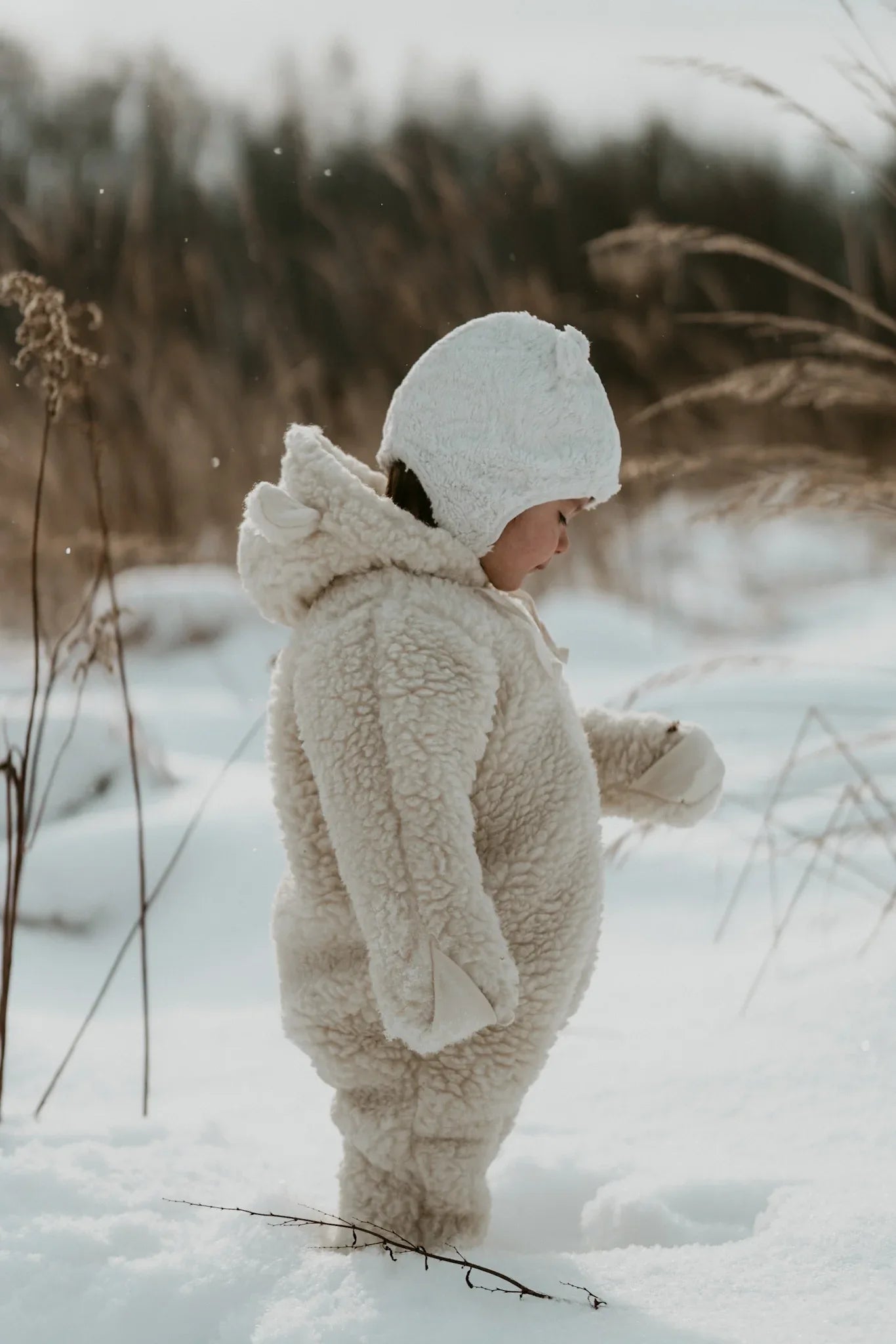 Polar Bear Woolen Baby Hat - MellowConceptStore