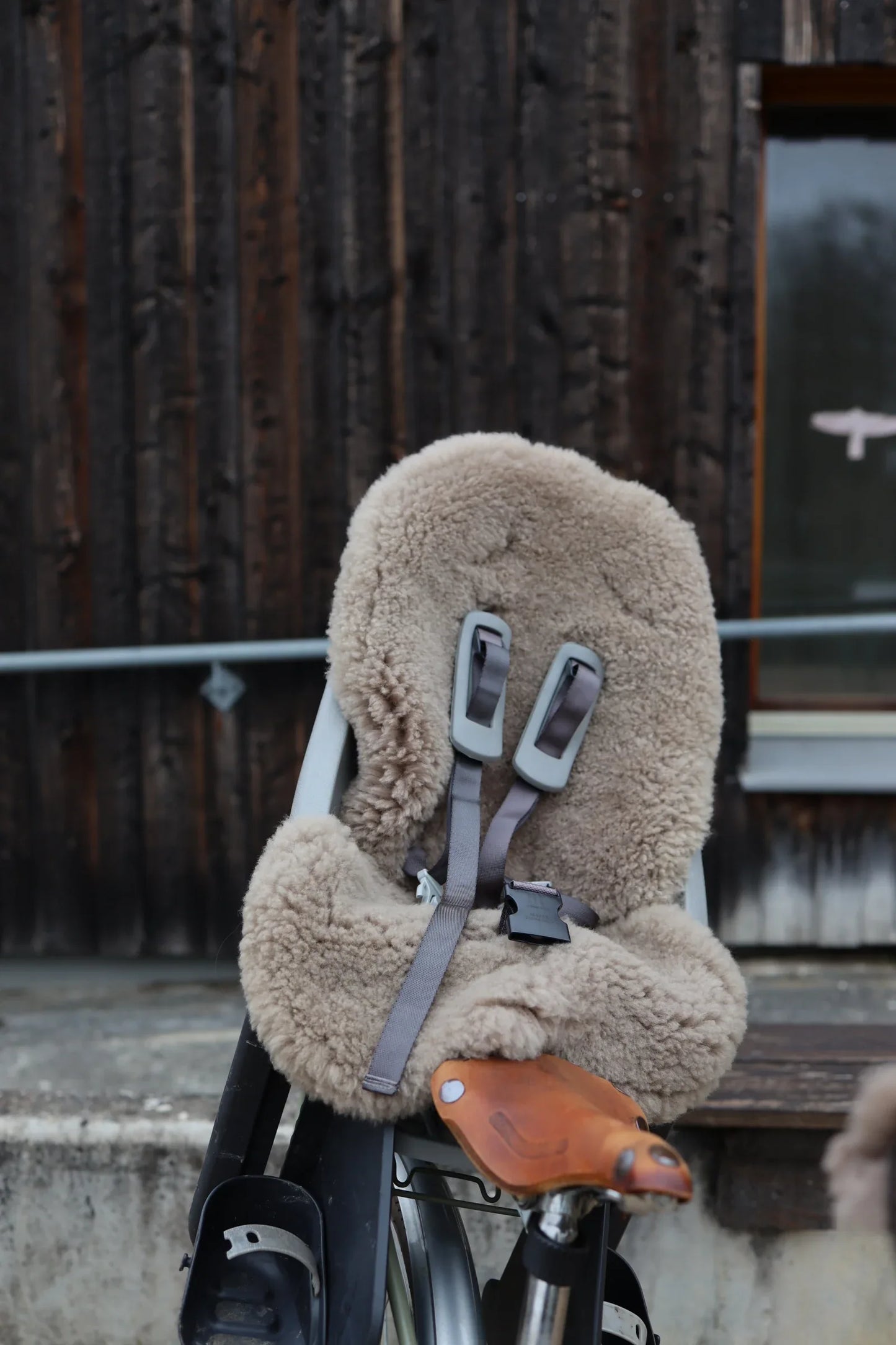 Greige Natural Sheepskin Car Seat / Stroller Liner - MellowConceptStore