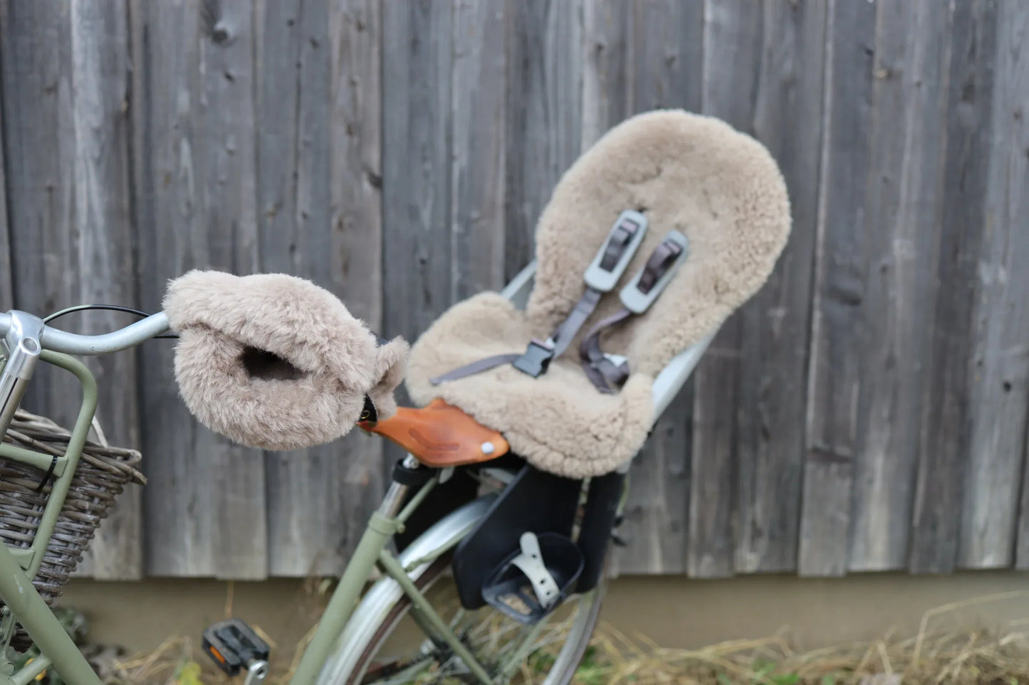 Greige Natural Sheepskin Car Seat / Stroller Liner - MellowConceptStore