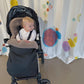 Black Natural Sheepskin Stroller Sleeping Bag - MellowConceptStore