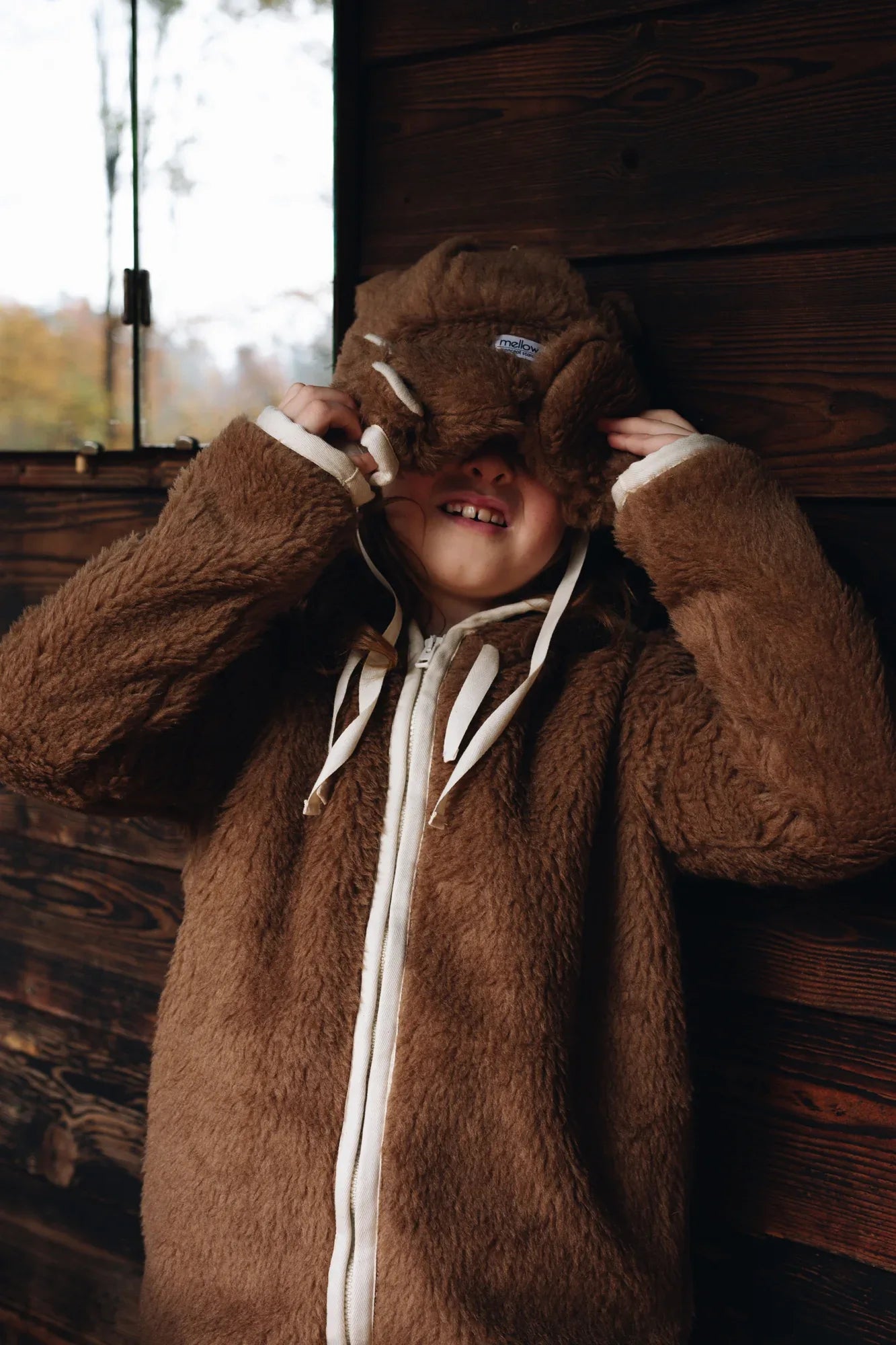 Brown Bear Woolen Baby Gloves - MellowConceptStore