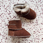 Brown Baby Natural Sheepskin Boots - MellowConceptStore
