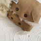 Beige Natural Sheepskin Stroller Hand Muffs