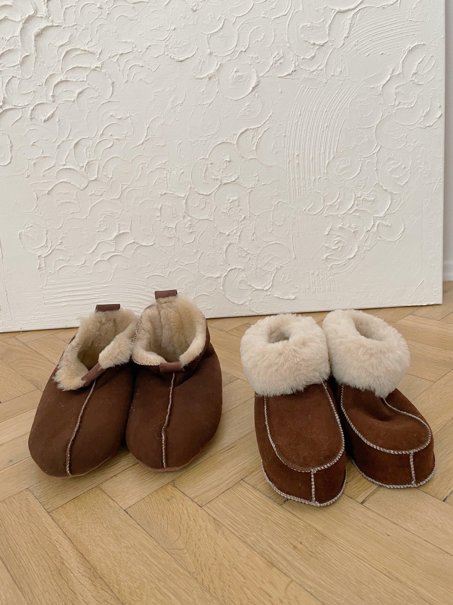 Adult Natural Brown Sheepskin Boots