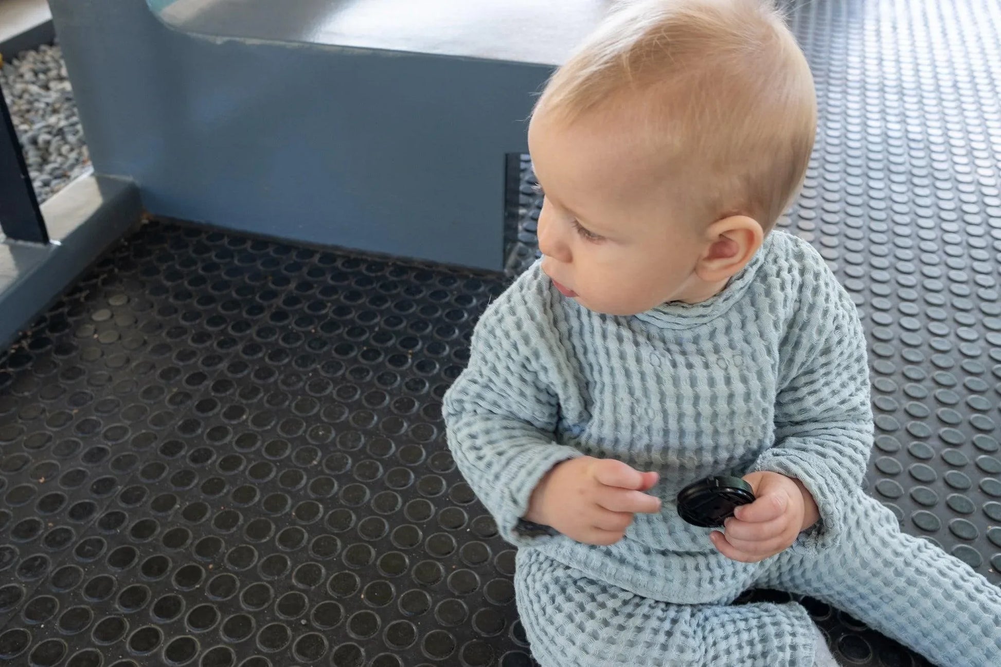 Linen Baby/Kid Clothing Set - Blue - MellowConceptStore