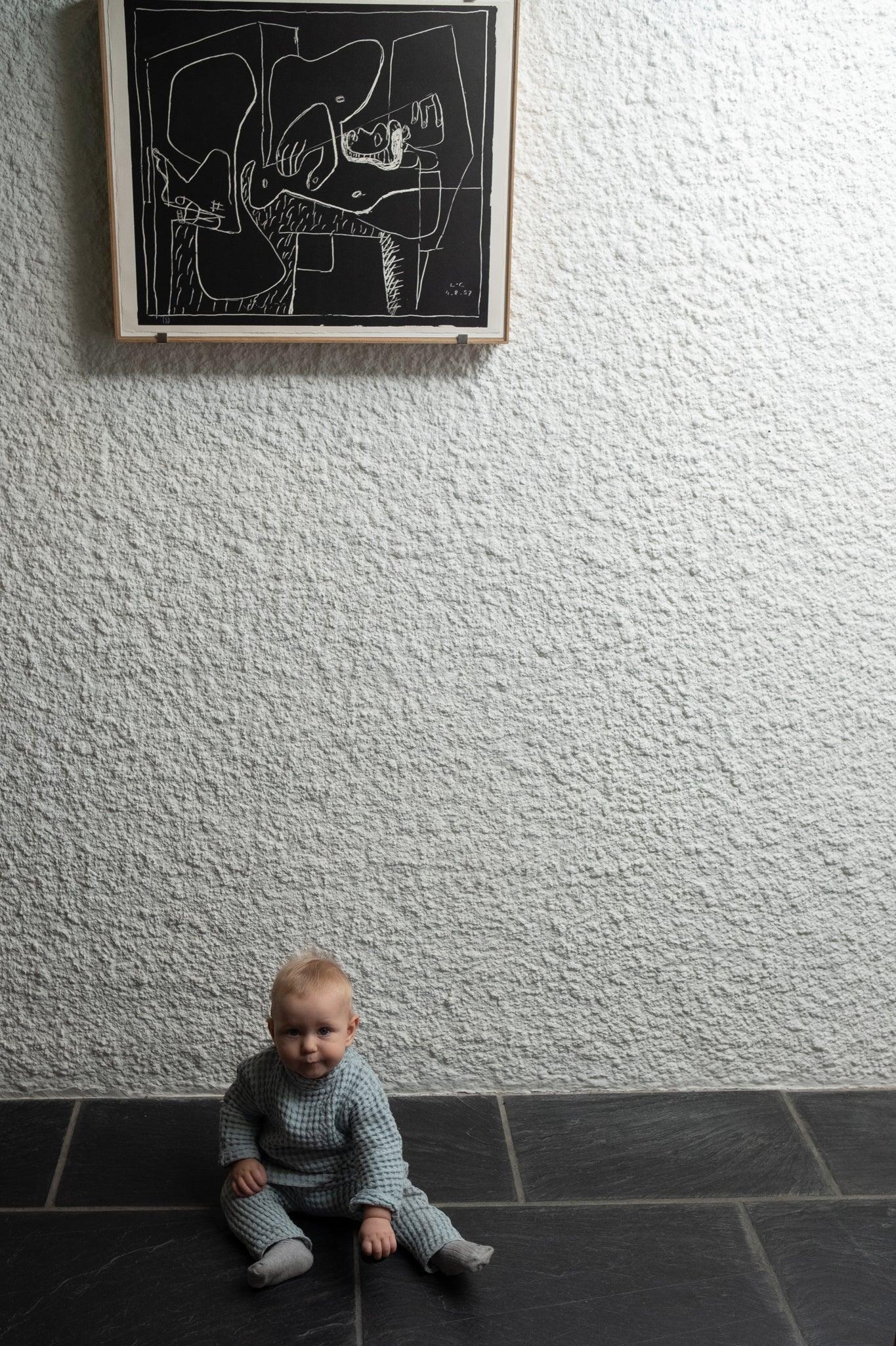Linen Baby/Kid Clothing Set - Blue - MellowConceptStore