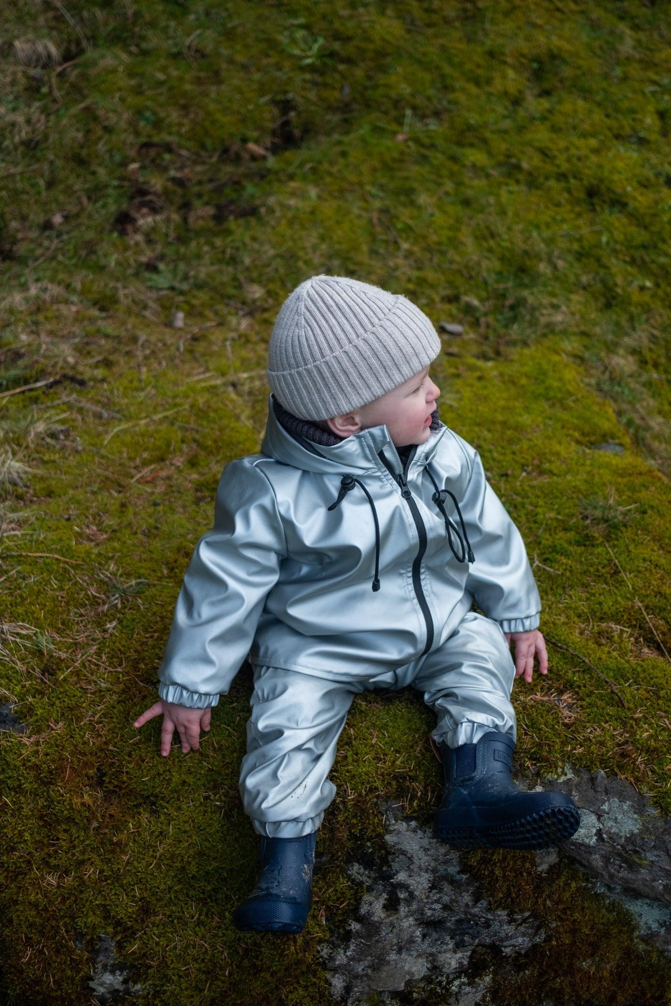 Waterproof Baby/Kid Clothing Set - Silver - MellowConceptStore