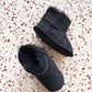 Black Baby Natural Sheepskin Boots - MellowConceptStore