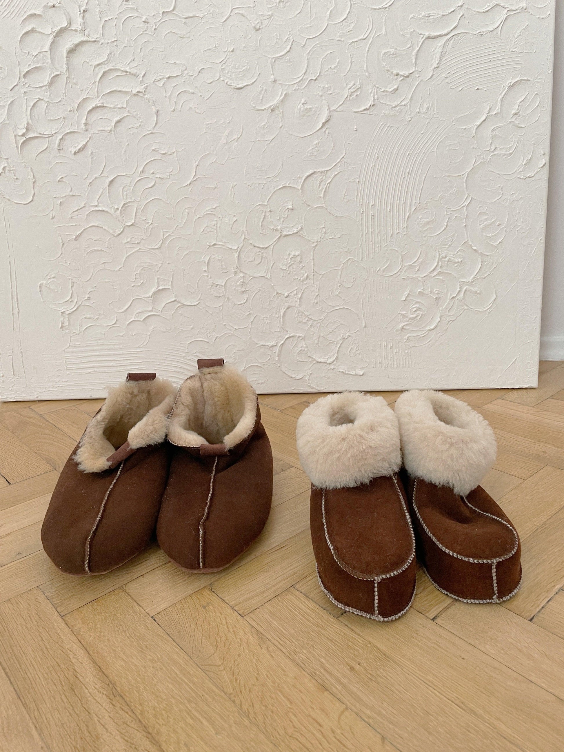 Adult Natural Brown Sheepskin Boots