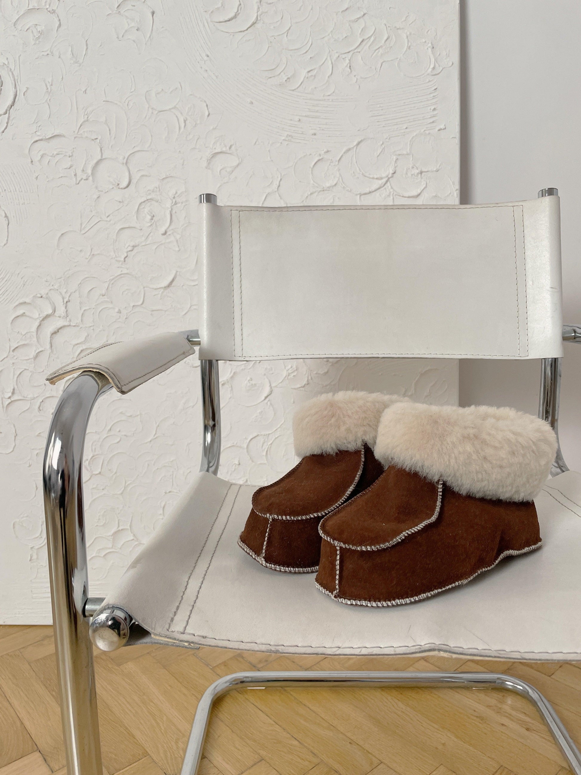 Adult Natural Brown Sheepskin Boots