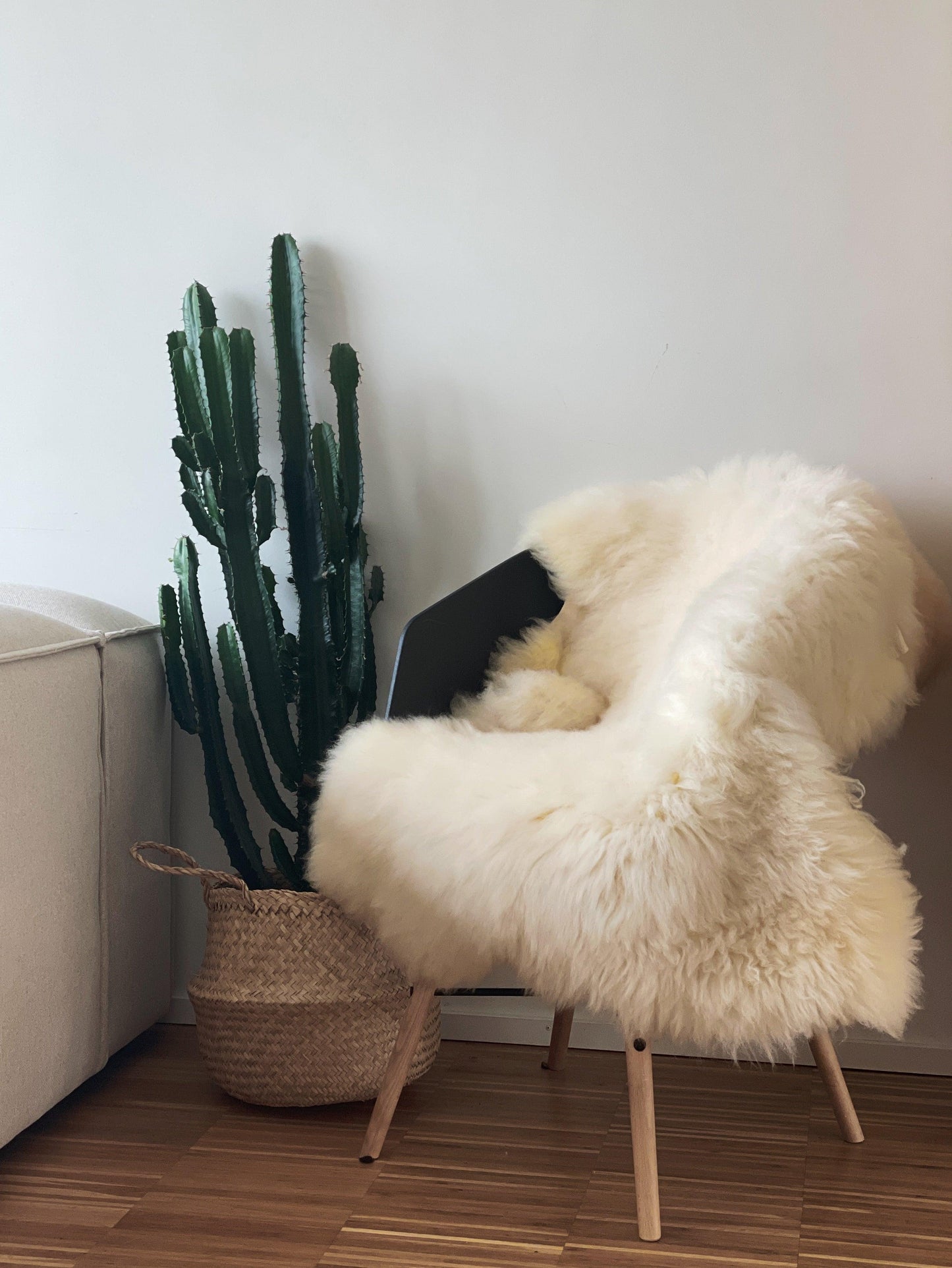 Natural Sheepskin Rug - Ivory - MellowConceptStore