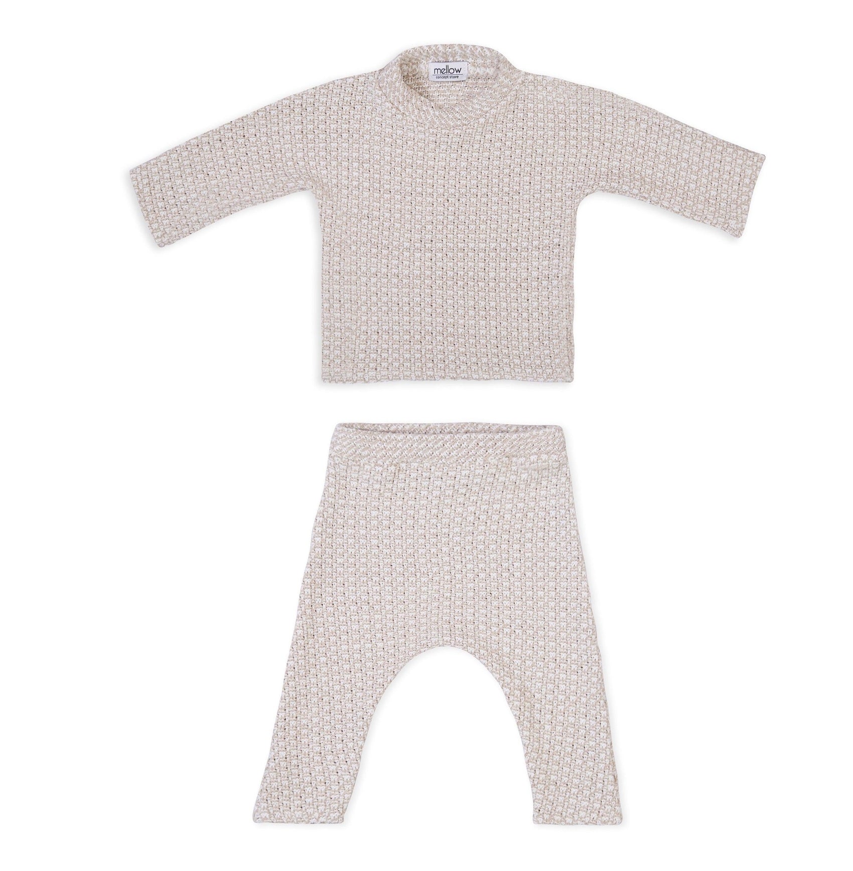 Linen Baby/Kid Clothing Set - Beige - MellowConceptStore