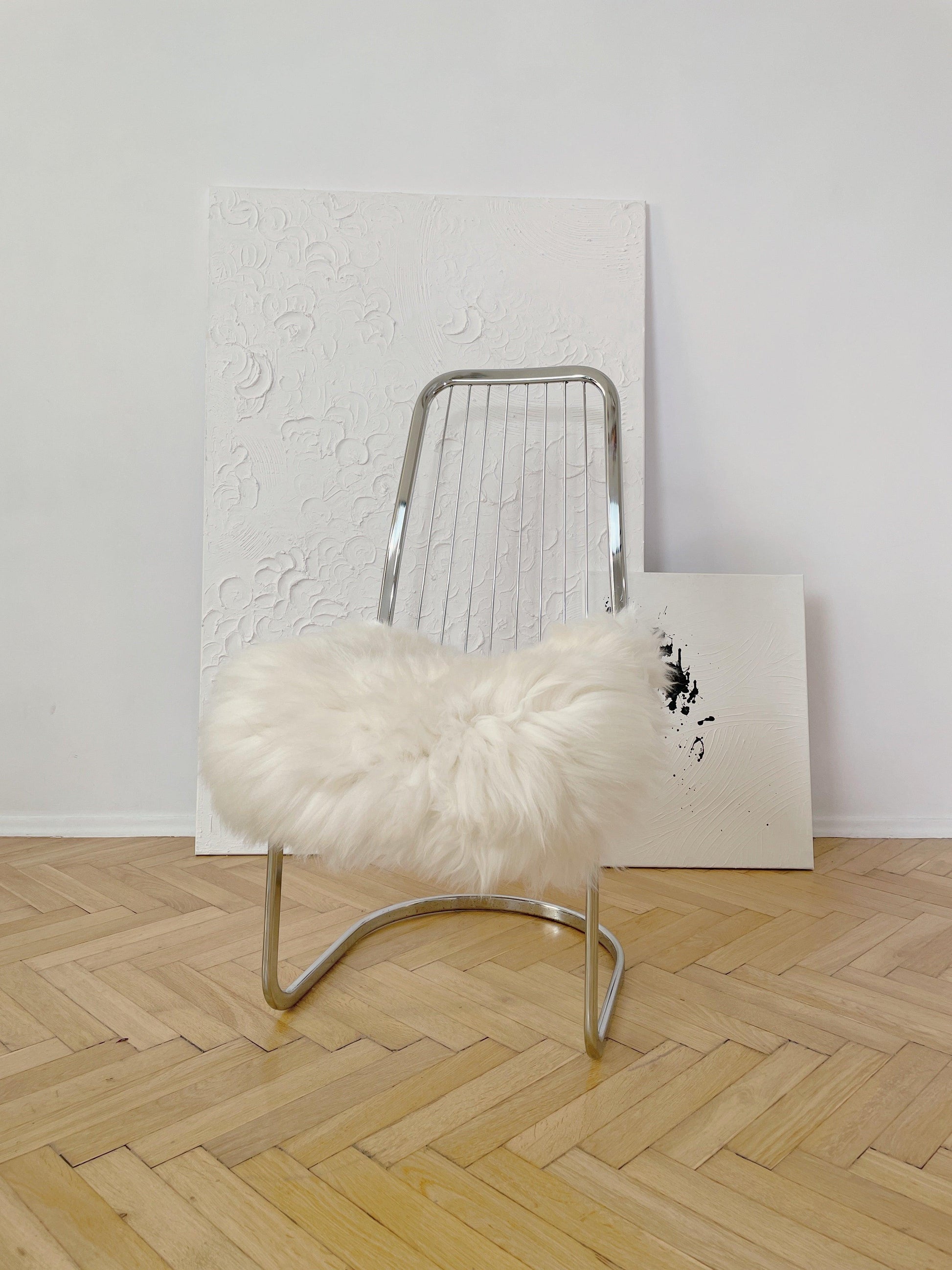 Natural Sheepskin Stool Cover - MellowConceptStore