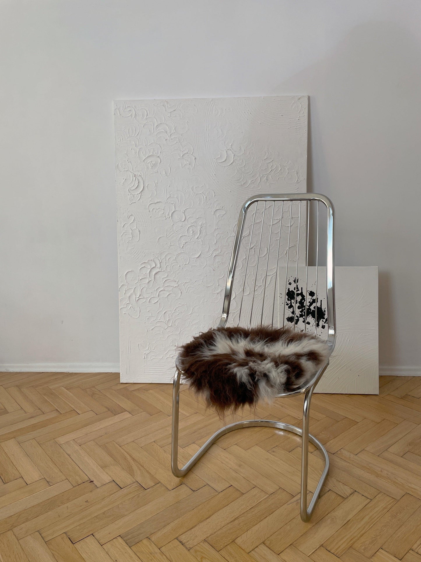 Natural Sheepskin Stool Cover - MellowConceptStore