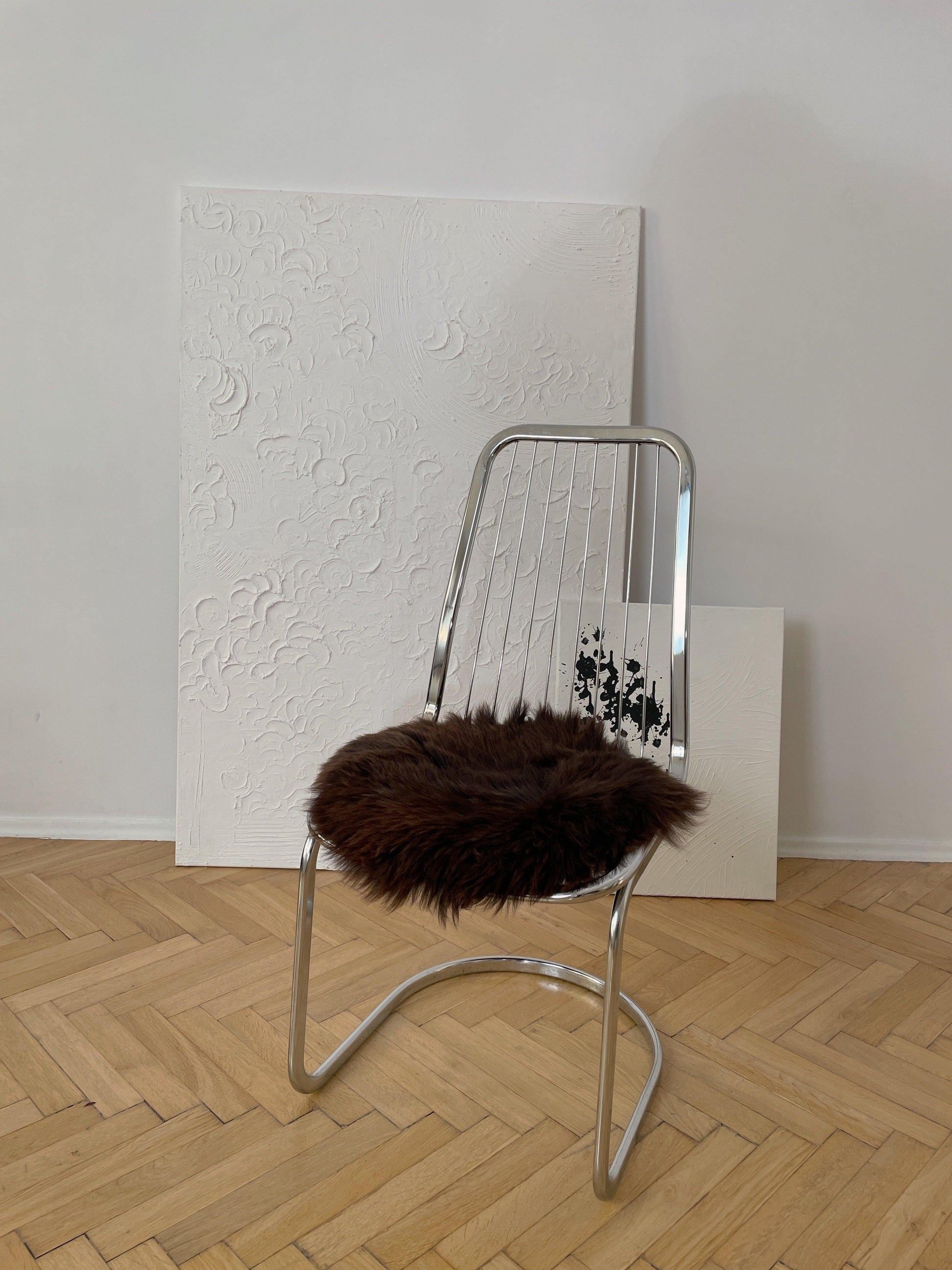 Natural Sheepskin Stool Cover - MellowConceptStore