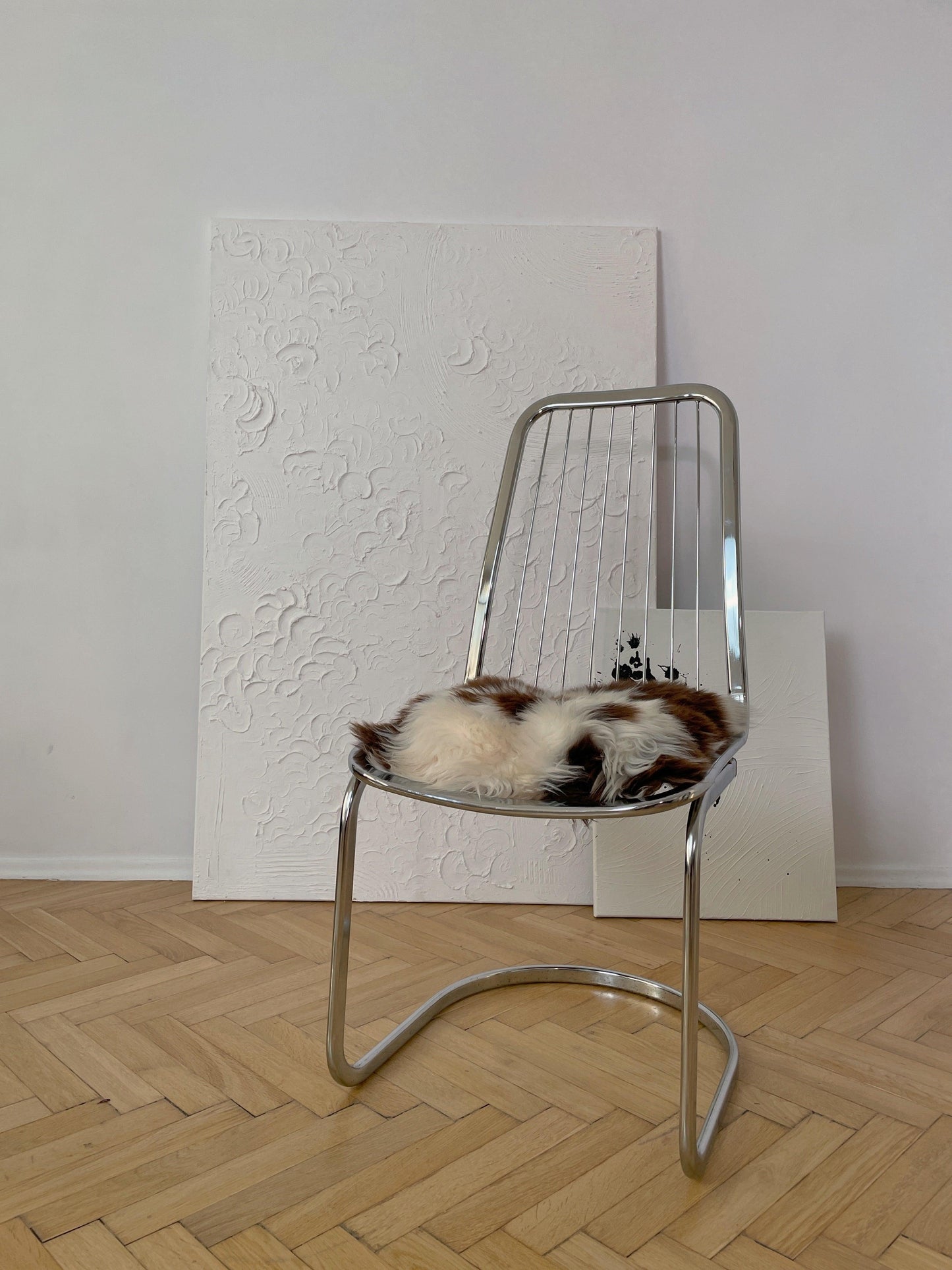 Natural Sheepskin Stool Cover - MellowConceptStore
