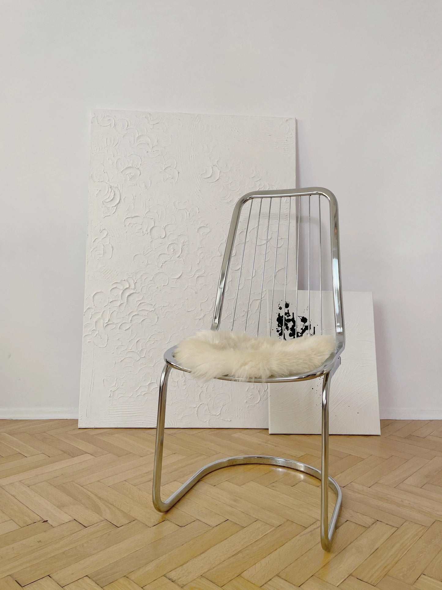 Natural Sheepskin Stool Cover - MellowConceptStore