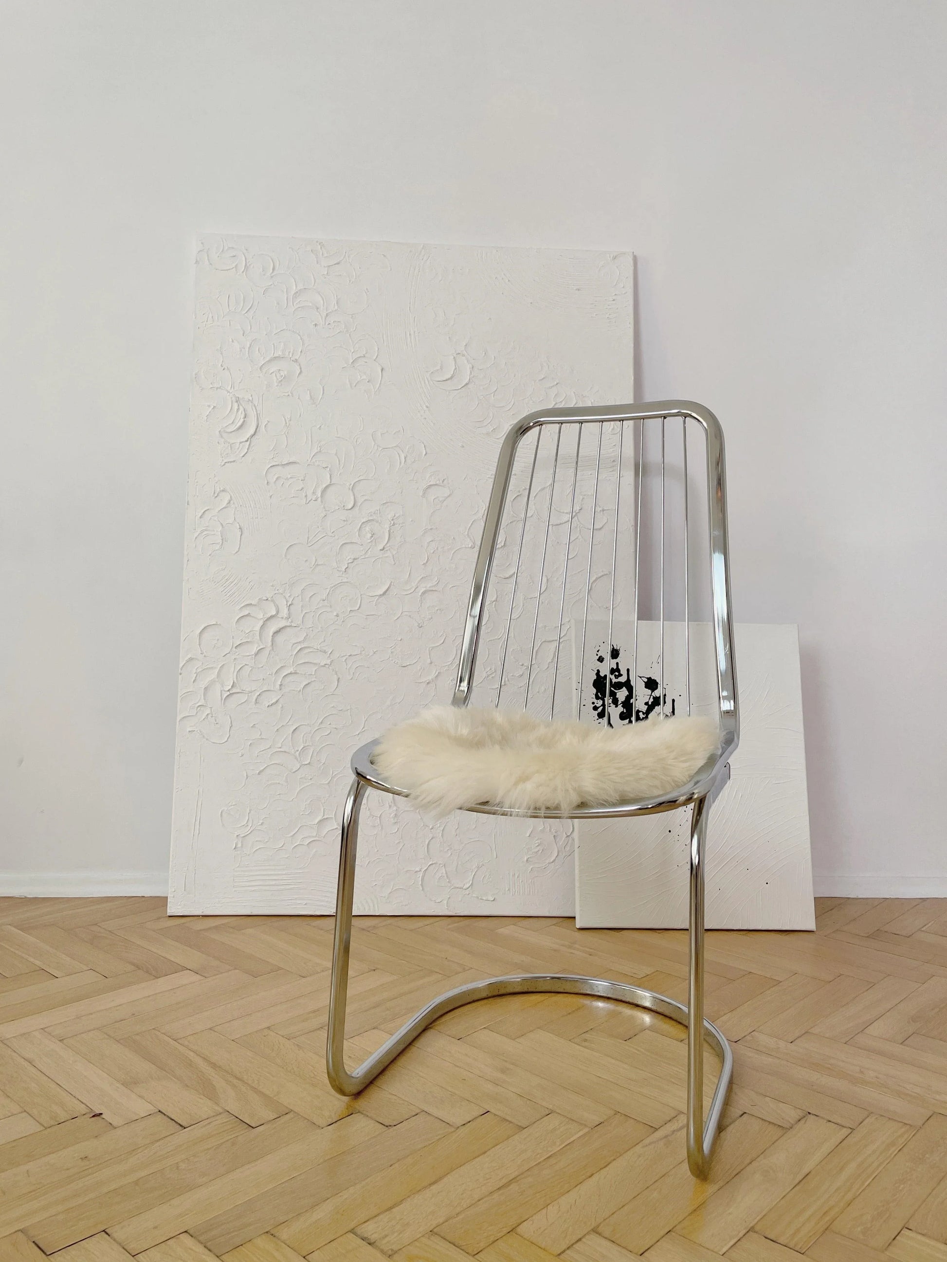 Natural Sheepskin Stool Cover - MellowConceptStore