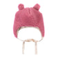 Pink Bear Woolen Baby Hat - MellowConceptStore