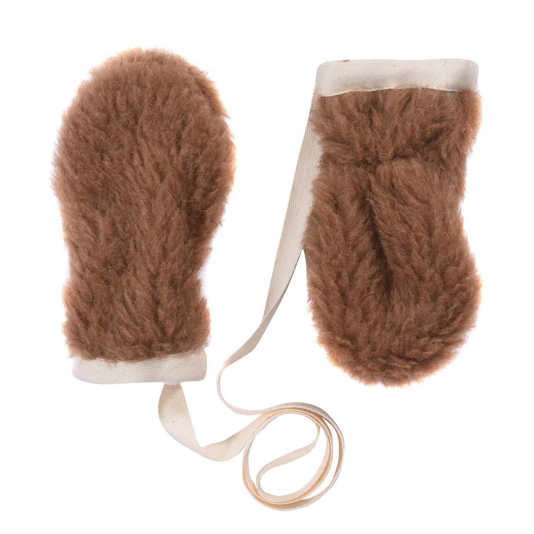 Brown Bear Woolen Baby Gloves - MellowConceptStore