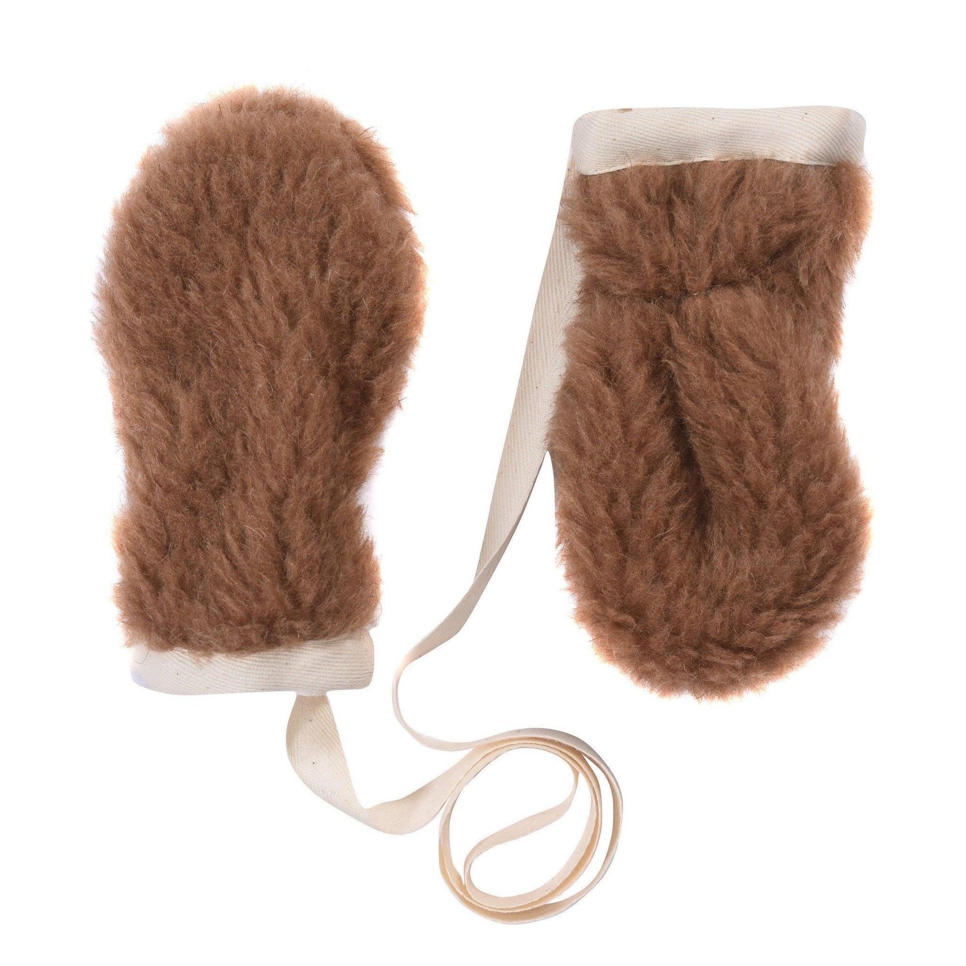 Brown Bear Woolen Baby Gloves - MellowConceptStore