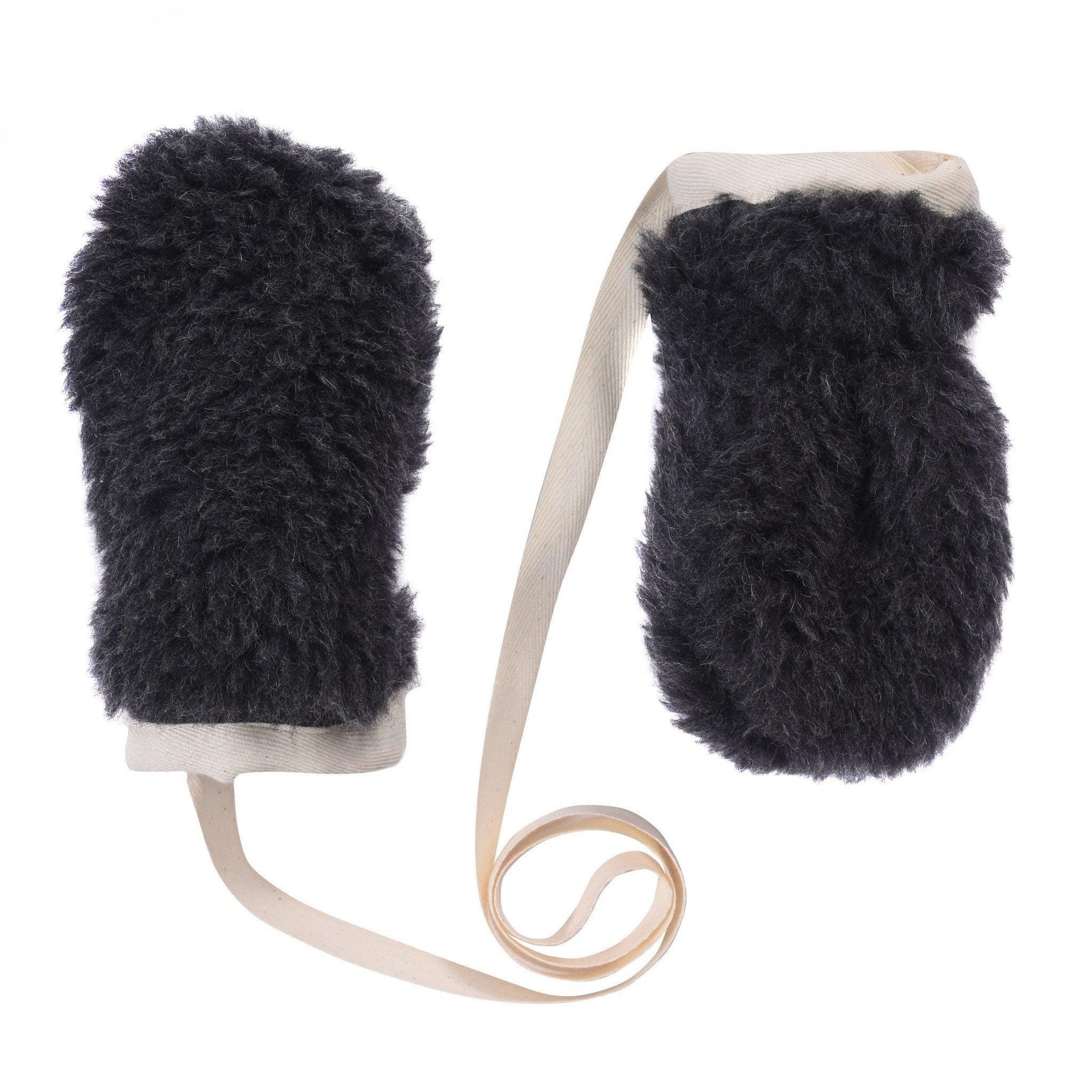 Black Bear Woolen Baby Gloves - MellowConceptStore