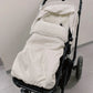 White Natural Sheepskin Stroller Sleeping Bag - MellowConceptStore
