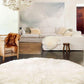 Natural Sheepskin Ivory Carpet - Round - MellowConceptStore