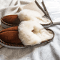 Adult Natural Brown Sheepskin Mules