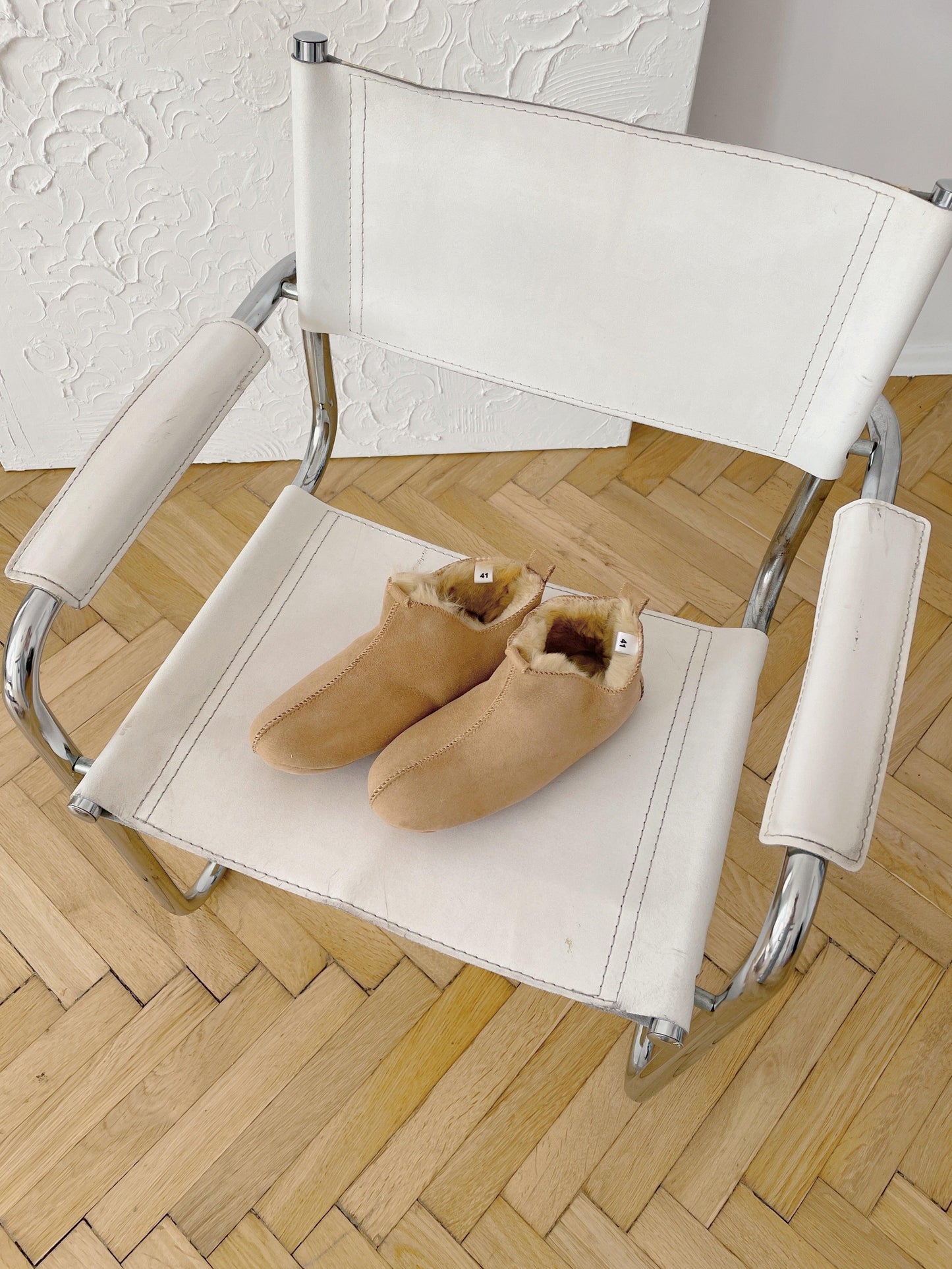 Adult Natural Sheepskin Boots Beige